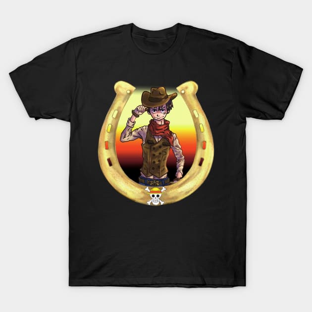 Cowboy Luffy T-Shirt by ChuuniBun